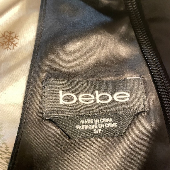 Bebe Asymmetrical Beaded Halter Dressy Top Size Small - Picture 5 of 9